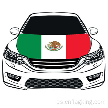 La bandera de la capilla del coche de la bandera de México de la Copa del mundo 3.3X5FT Tela elástica alta